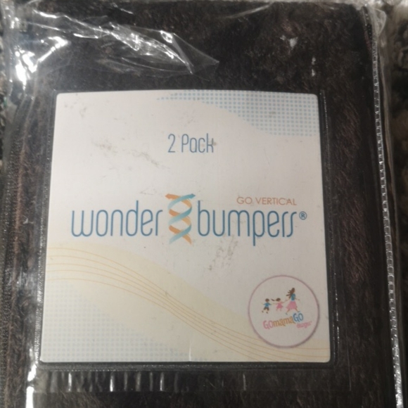 NWT 2-Pack Wonder Bumpers Chocolate Brown & Blue - Picture 2 of 3